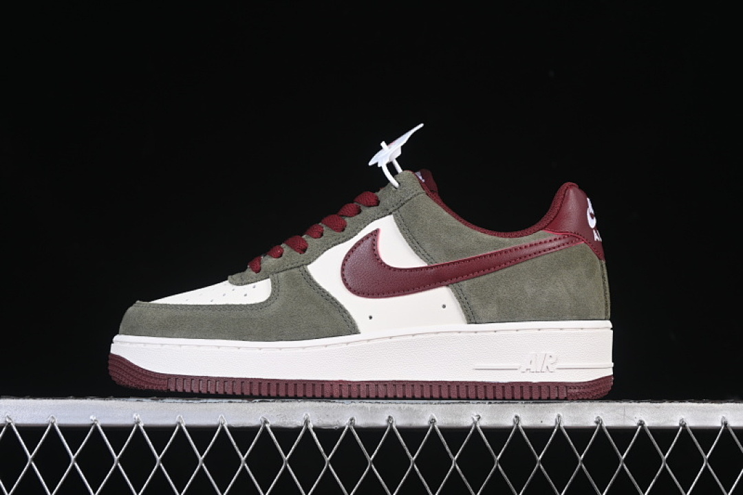 Nike [FQ8714-302]-[AIR FORCE 1 07 LOW WHITE/GREY/RED]-[WOMAN:36-39]-[MAN:40-45] - Image 2