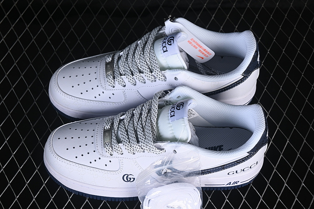 Nike [XX3168-196]-[AIR FORCE 1 07 LOW WHITE/NAVY BLUE]-[WOMAN:36-39]-[MAN:40-45] - Image 11