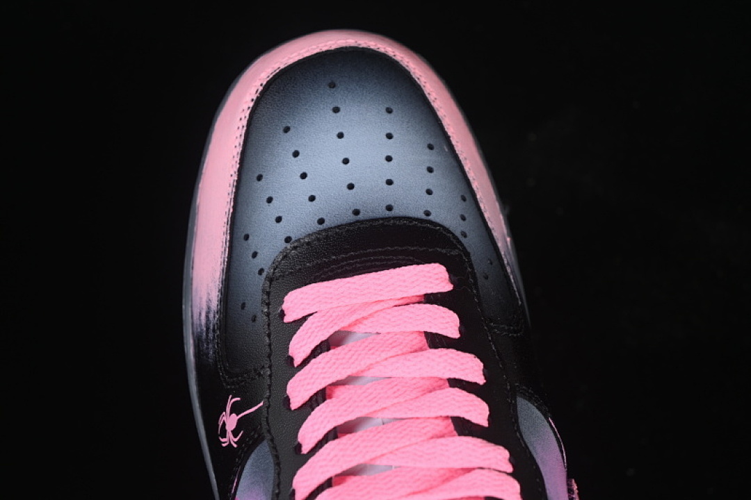 Nike [YD2425-011]-[AIR FORCE 1 07 LOW ELECTRIC SPIDER SHADOW PINK/BLACK]-[WOMAN:36-39]-[MAN:40-45] - Image 9