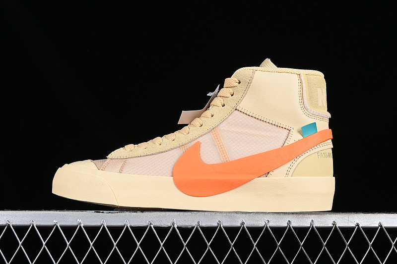 Off-White Nike OFF WHITE BLAZER MID ALL HALLOWS EVE ORANGE/GREY/BROWN · AA3832-700, photo 1