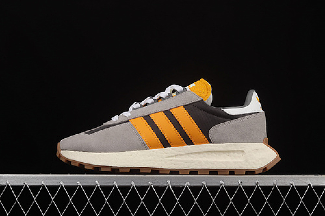RETROPY E5 SHOES GREY THREE/ACID ORANGE/GREY TWO · H03077, photo 1