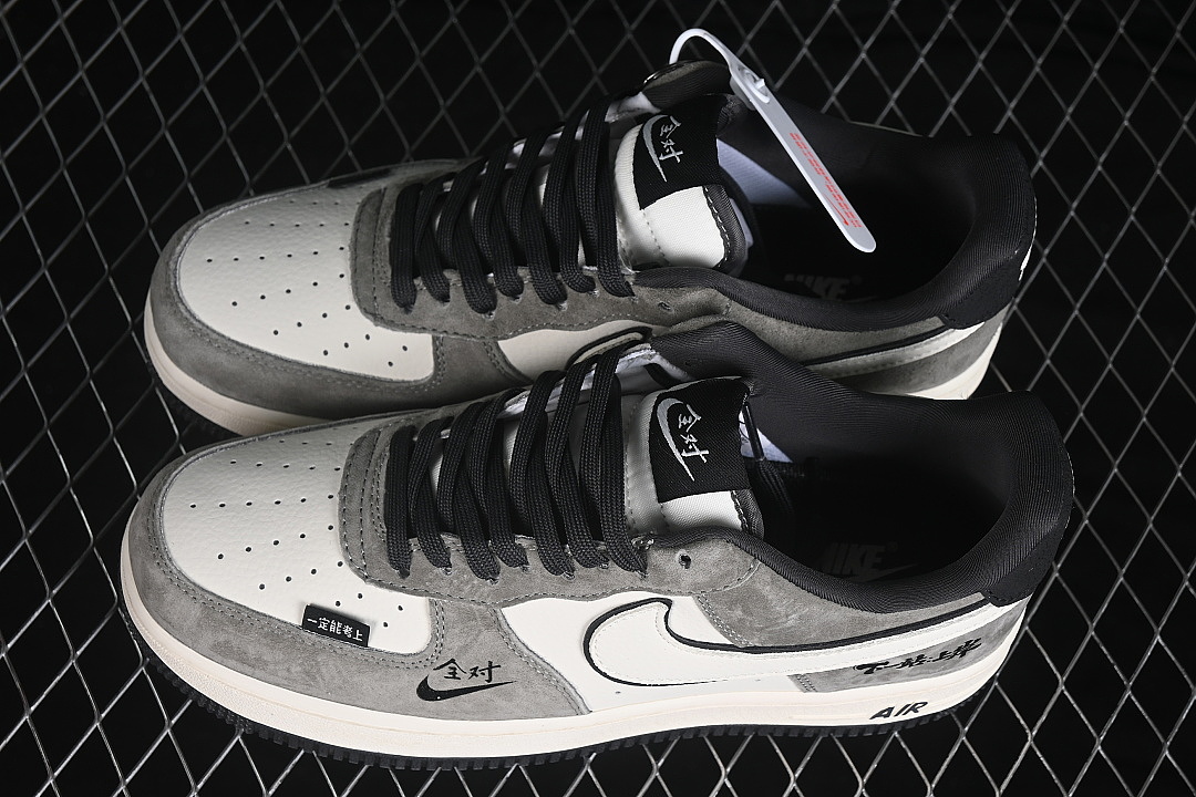 Nike [RD1988-001]-[AIR FORCE 1 07 LOW CASUAL SNEAKERS WHITE/GREY/BLACK]-[WOMAN:36-39]-[MAN:40-45] - Image 11