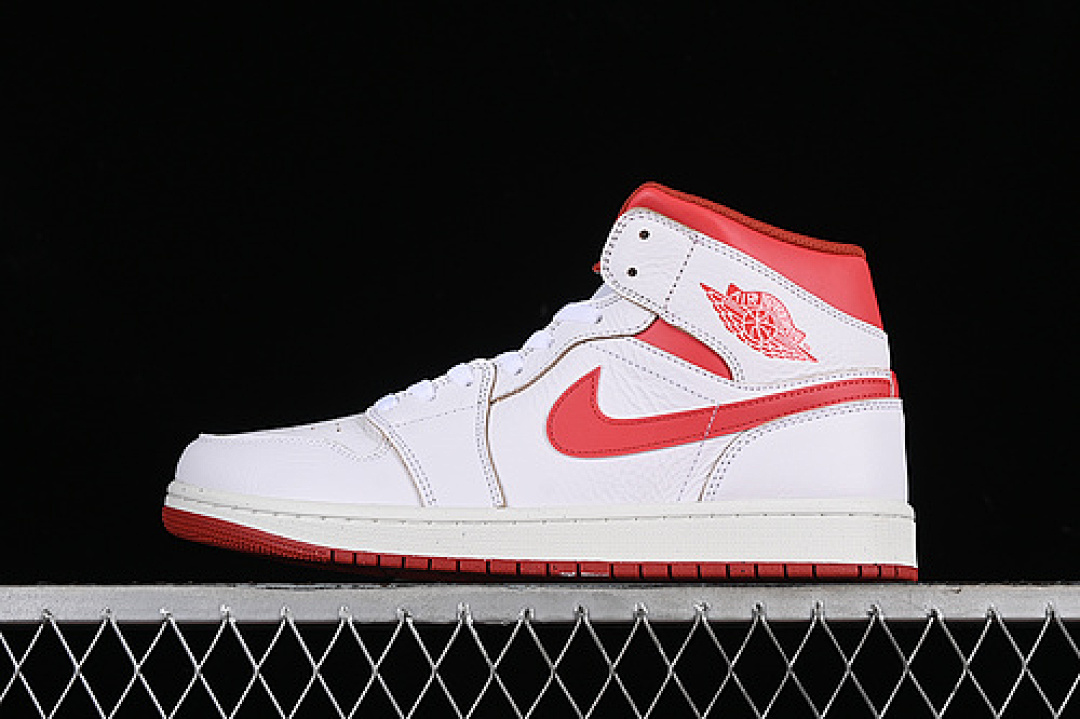 Jordan [FJ3458-160]-[AIR JORDAN 1 MID WHITE/LOBSTER/DUNE RED/SAIL/VACHETTA TAN]-[MAN:40-46], photo 1
