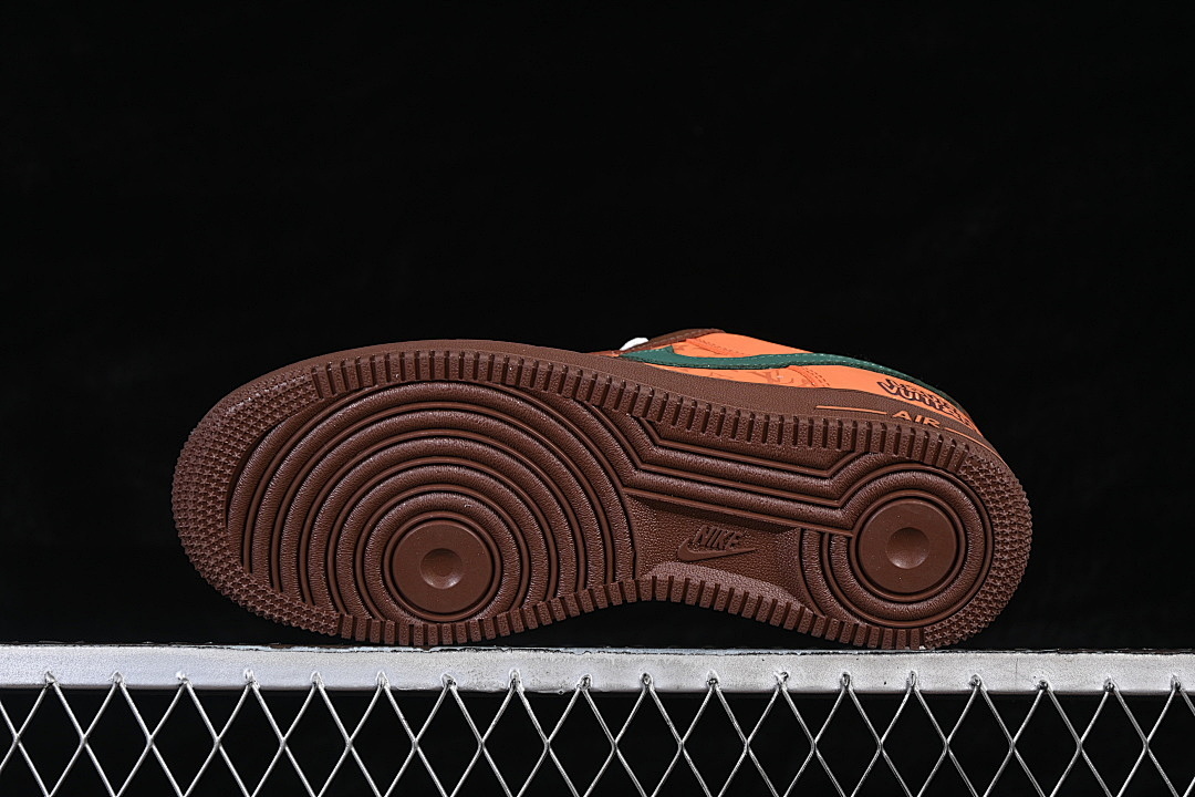 Nike [DF0188-126]-[AIR FORCE 1 07 LOW CASUAL SNEAKERS BROWN/ORANGE/GREEN]-[WOMAN:36-39]-[MAN:40-45] - Image 15
