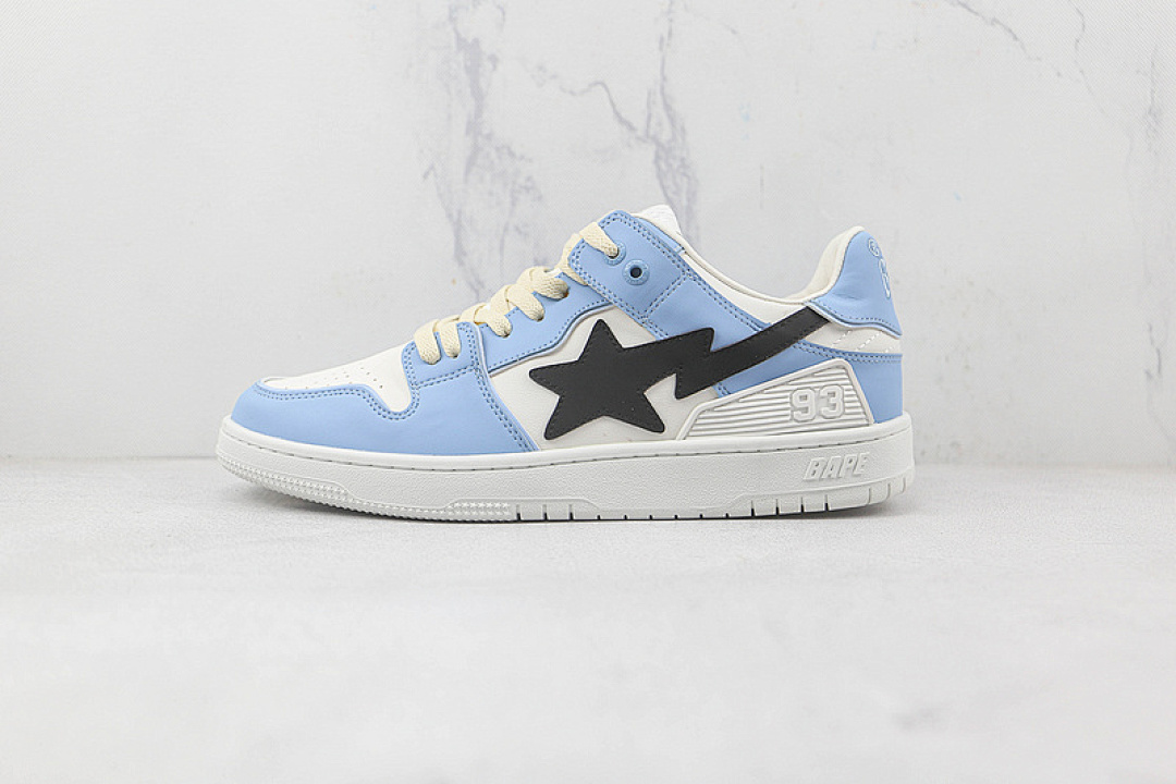 Bape Bape [HUMAN MADE STA SK8 TO NIGO LIGHT BLUE/WHITE/BLACK]-[WOMAN:36-39]-[MAN:40-45], photo 1