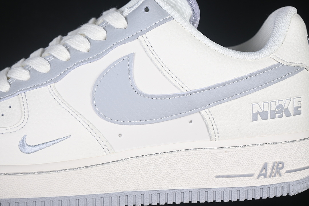 Nike [DN9688-129]-[AIR FORCE 1 07 LOW CASUAL SNEAKERS LIGHT GRAY/WHITE]-[WOMAN:36-39]-[MAN:40-45] - Image 7