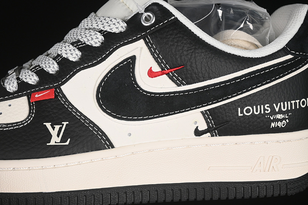 Nike [YX5066-349]-[AIR FORCE 1 07 LOW LV WHITE/GREY/BLACK]-[WOMAN:36-39]-[MAN:40-45] - Image 8