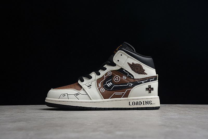 Jordan AIR Jordan 1 MID BLACK/BROWN/BEIGE · 554724-170, photo 1
