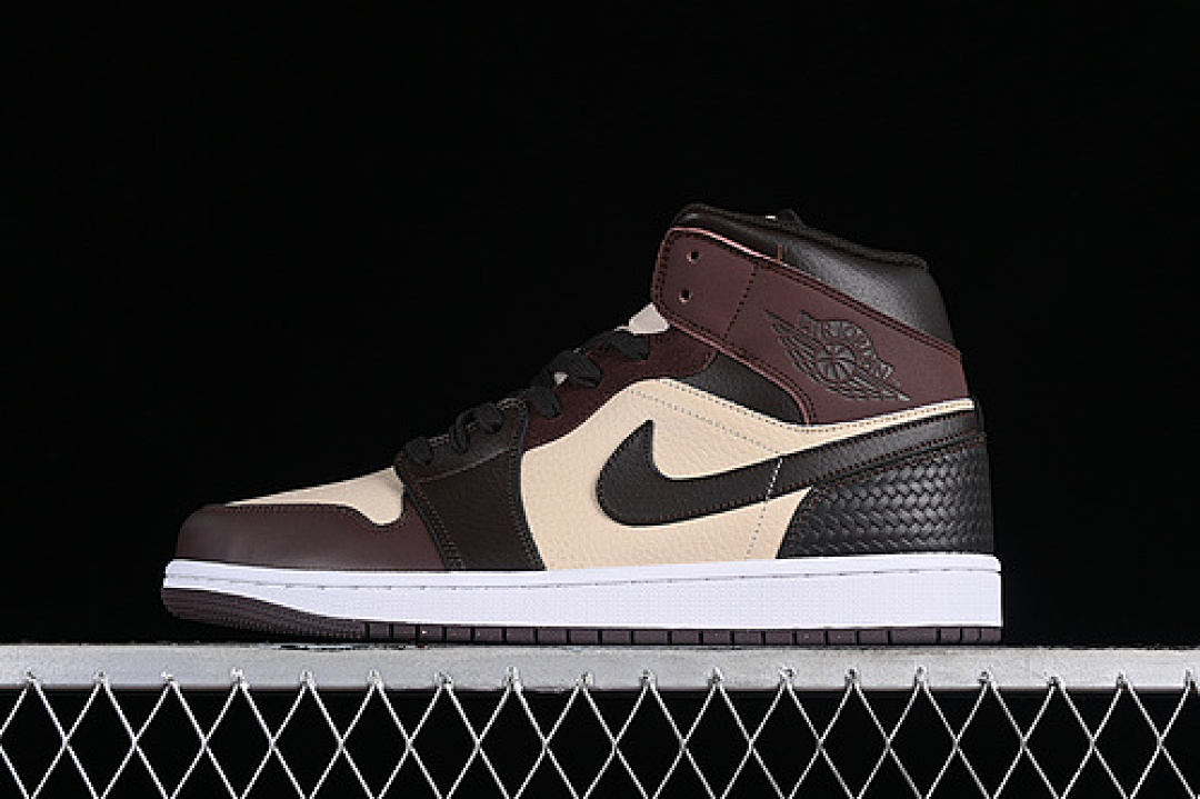 Jordan [FQ9117-400]-[AIR JORDAN 1 MID WHITE/BROWN/BLACK/YELLOW]-[WOMAN:36-39]-[MAN:40-46], photo 1