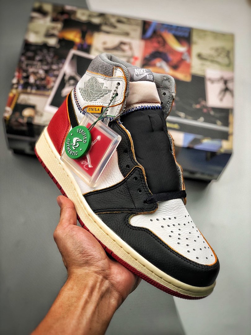 Jordan [BV1300-106]-[AIR JORDAN 1 RETRO HIGH NRG/UNION-BLACK TOE WHITE/BLACK/RED], photo 1