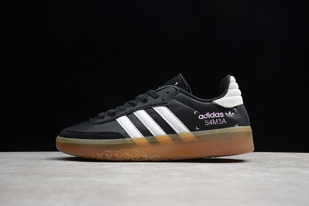 Adidas [BD7539]-[SAMBA RM SHOES CORE BLACK/FTWR WHITE/CLEAR ORANGE]-[WOMAN:36-39]-[MAN:40-45], photo 1