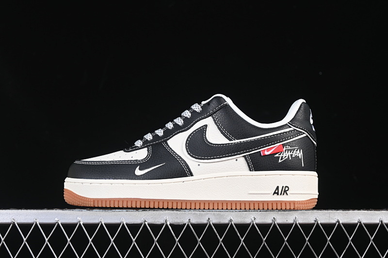 Nike Nike AIR FORCE 1 07 LOW CASUAL SHOES BLACK/WHITE/BROWN · DD1982-323, photo 1