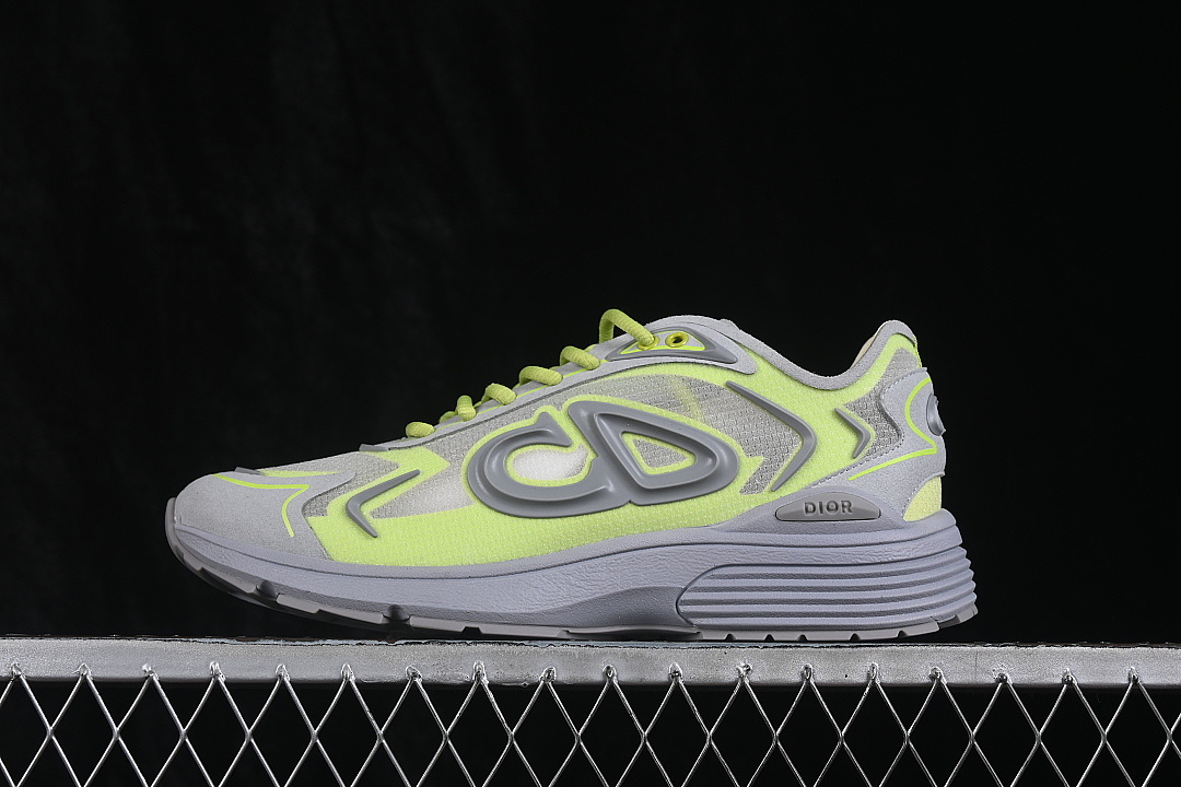 Dior [3SN342ABFH814]-[LOW-TOP CASUAL LIFESTYLE SHOES GREY/GREEN]-[WOMAN:38-39]-[MAN:40-47] - Image 2