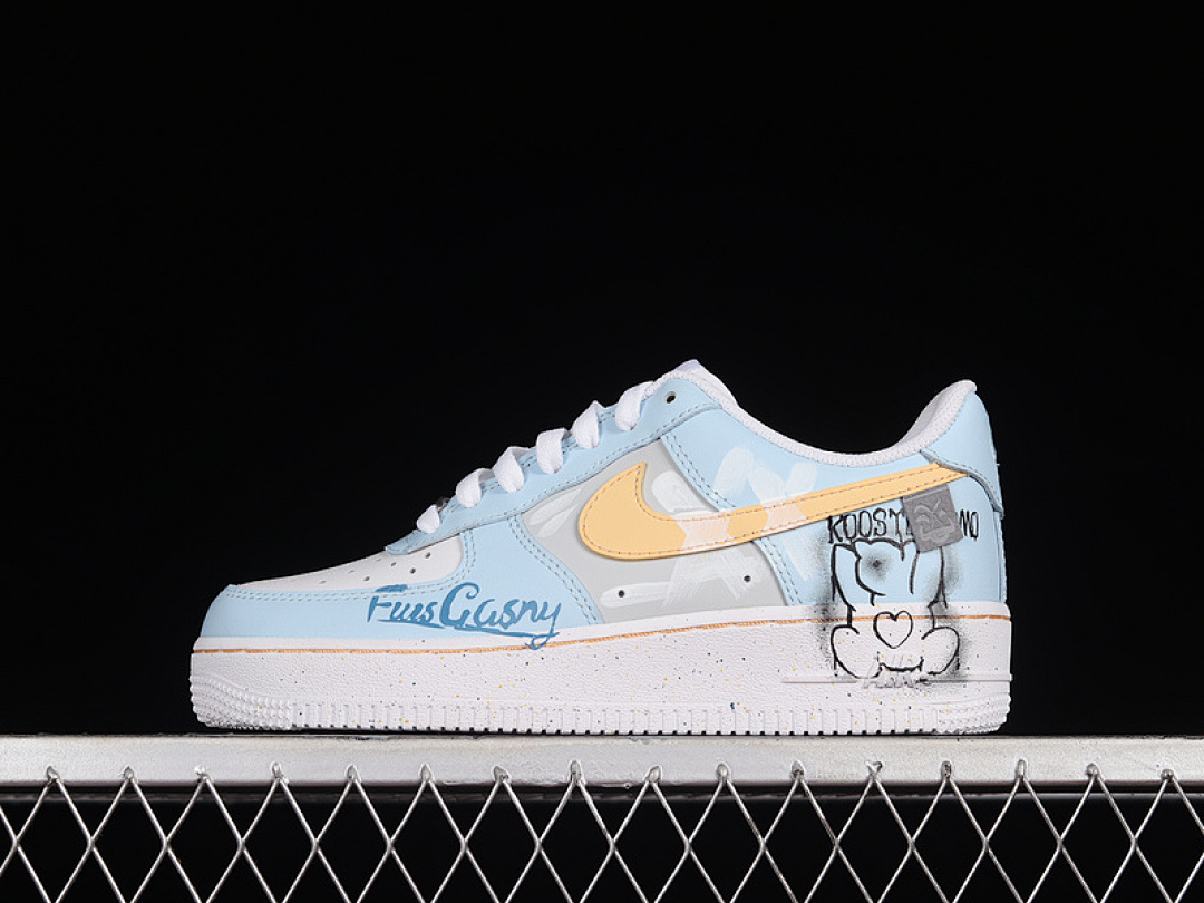 Nike [DD8959-100]-[AIR FORCE 1 LOW 07 LIGHT BLUE/GREY/YELLOW]-[WOMAN:36-39]-[MAN:40-45], photo 1