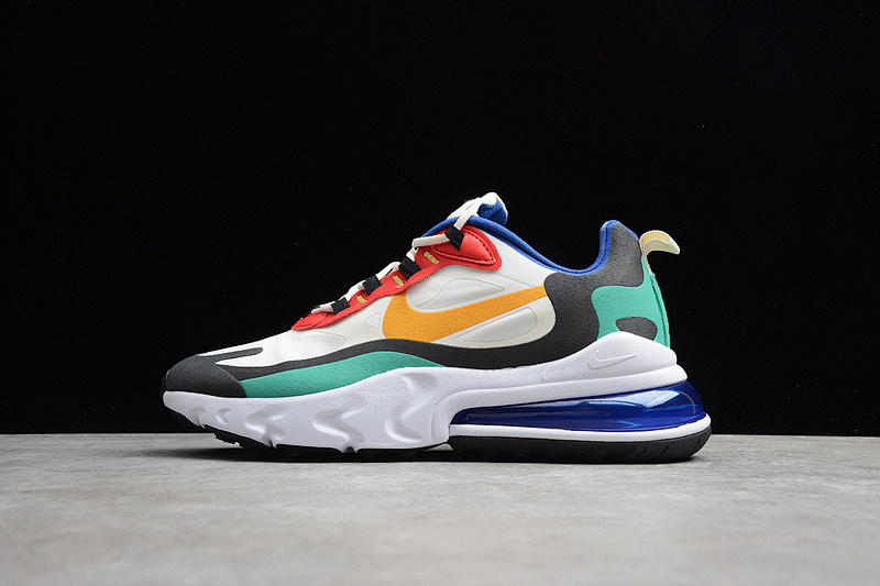 Nike AIR MAX 270 REACT BAUHAUS WHITE/GOLD/RED-BLACK/GREEN · AO4971-002, photo 1
