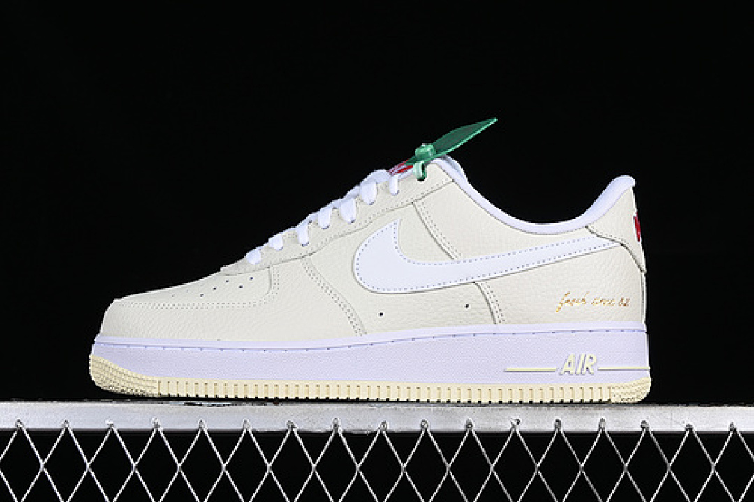 Nike [CW2919-100]-[AIR FORCE 1 07 LOW RRM EMB WHITE/GREY/YELLOW]-[WOMAN:35.5-39]-[MAN:40-45], photo 1