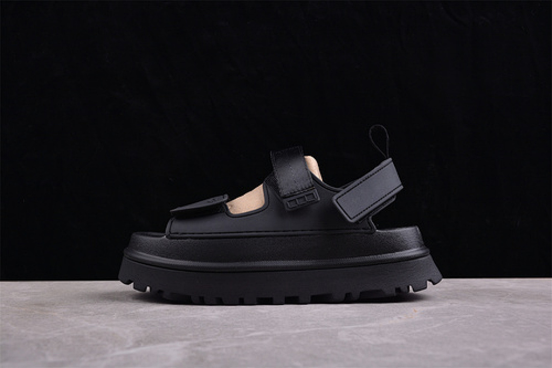 UGG UGG [GG DAZZLING GOLD DOPAMINE SANDALS BLACK]-[WOMAN:35-40], photo 1
