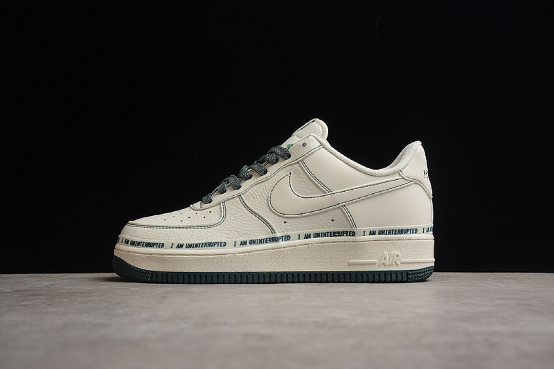 Nike [U18969-639]-[AIR FORCE 1 LOW 07 RICE WHITE/GREEN/RICE WHITE]-[WOMAN:36-39]-[MAN:40-45], photo 1