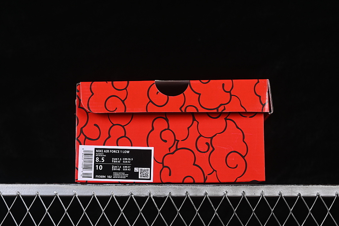 Nike [FV3694-102]-[AIR FORCE 1 07 LOW CASUAL SNEAKERS RED/BLACK]-[WOMAN:36-39]-[MAN:40-45] - Image 11