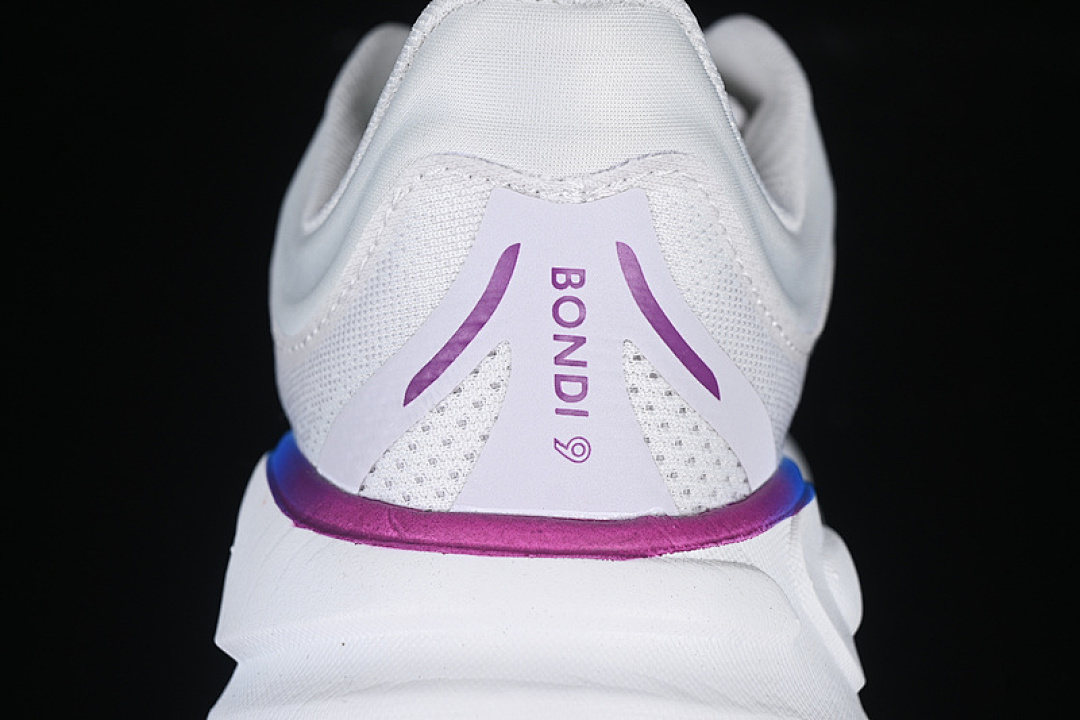 On Running [1162012 CYWH]-[HOKA ONE BONDI 9 WHITE/GREY/PURPLE/BLUE]-[WOMAN:36-39]-[MAN:40-45] - Image 7