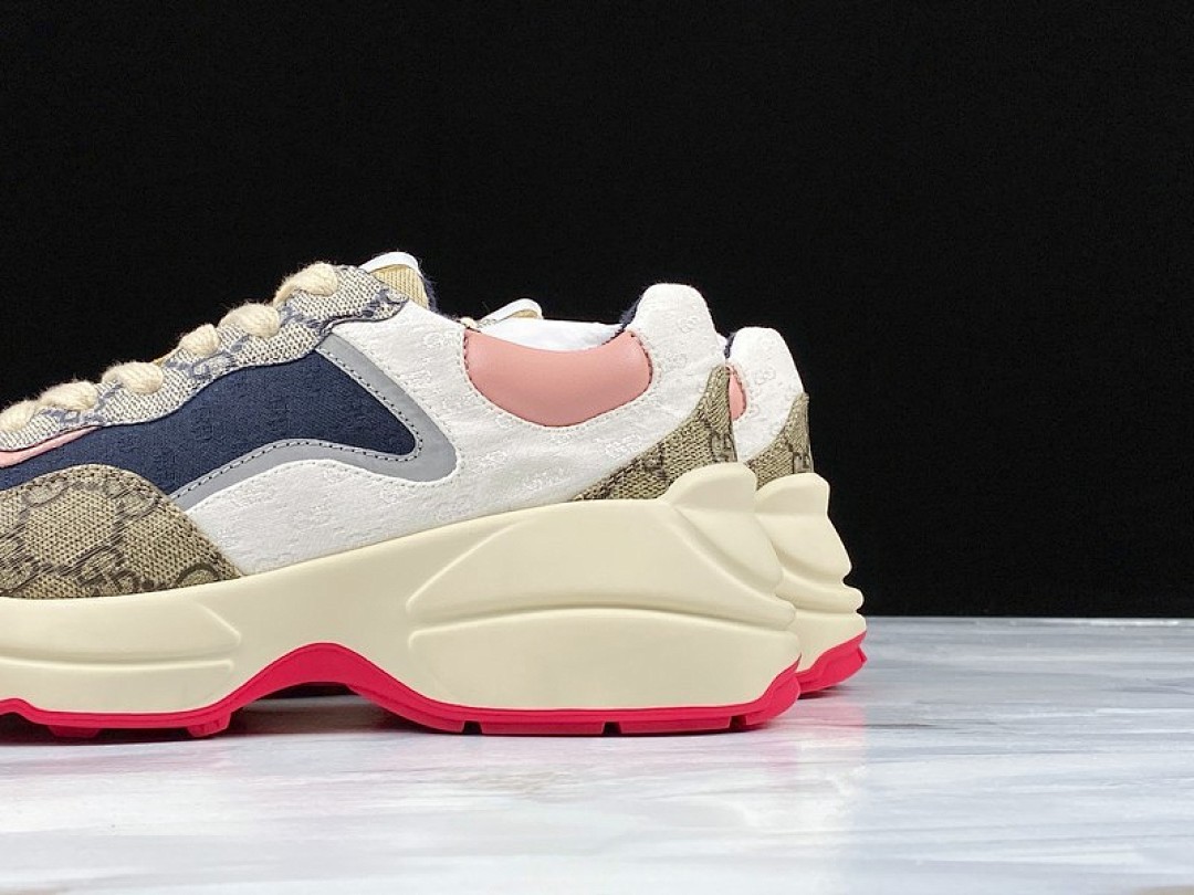 On Running [PLUS GU*CCI RHYTON SHOES WHITE/PINK/PURPLE]-[WOMAN:34-40] - Image 16