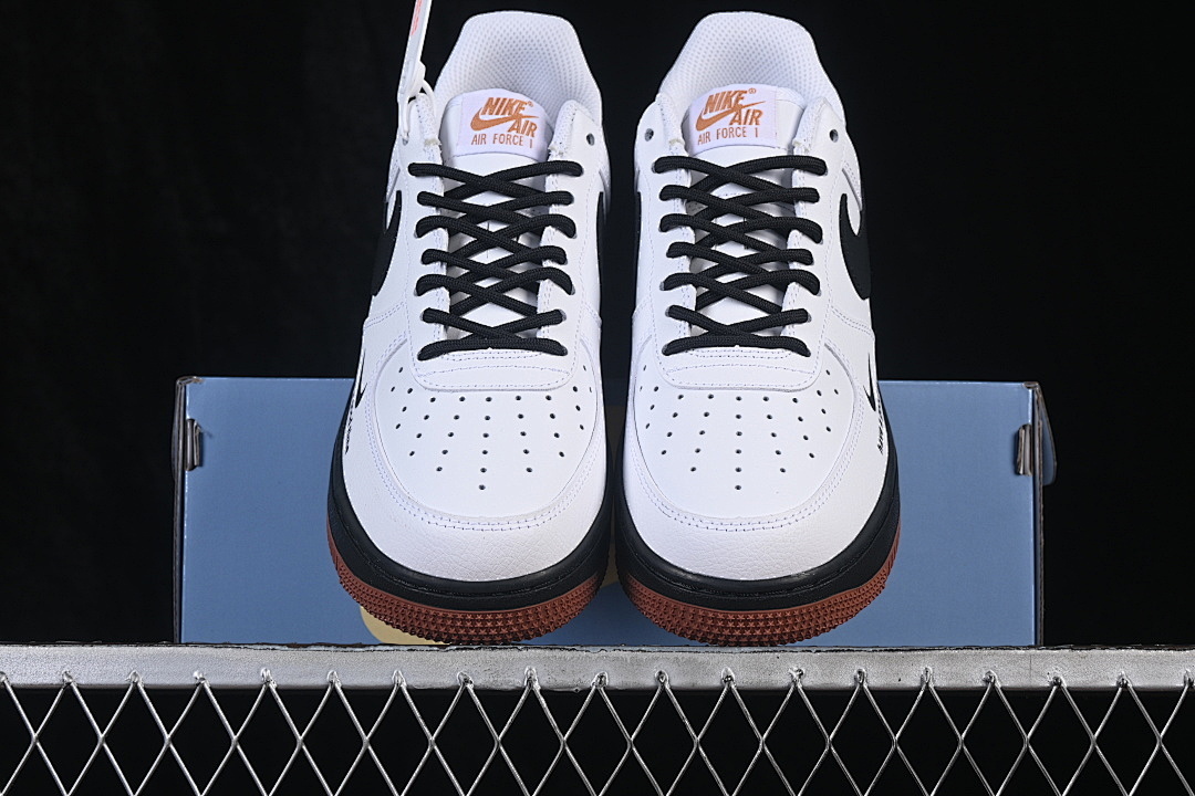 Nike [ZH0316-161]-[AIR FORCE 1 07 LOW CASUAL SNEAKERS WHITE/BLACK/WHITE]-[WOMAN:36-39]-[MAN:40-45] - Image 2