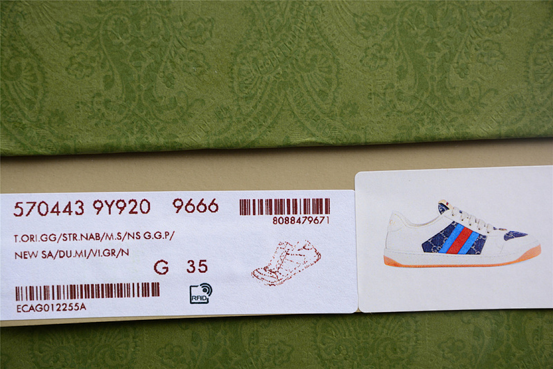 Gucci [GU*CCI DISTRESSED SCREENER SNEAKER BEIGE/NAVY BLUE/RED]-[WOMAN:35-39]-[MAN:40-45] - Image 2
