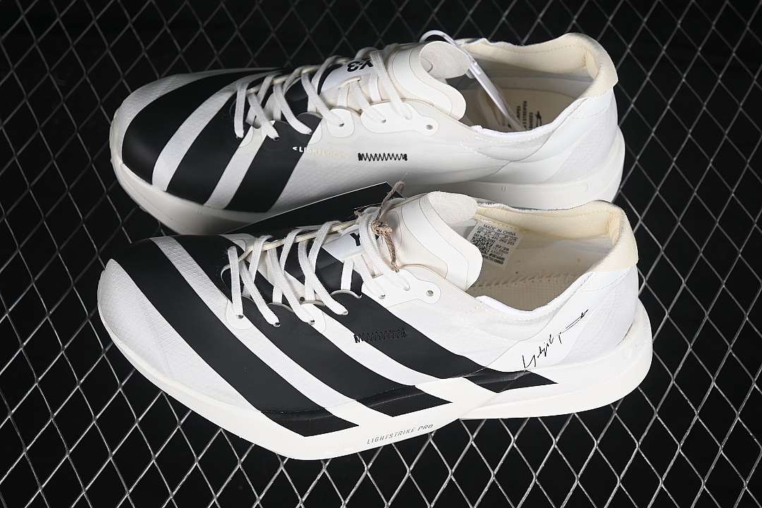 Adidas [KI6875]-[BREATHABLE LOW TOP RUNNING SHOES WHITE/BLACK]-[WOMAN:36-39]-[MAN:40-46] - Image 10