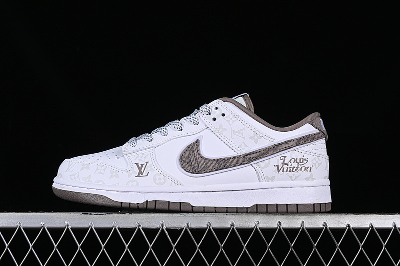 Nike SB DUNK LOW L*V WHITE/GREY/BROWN · DD1391-128, photo 1