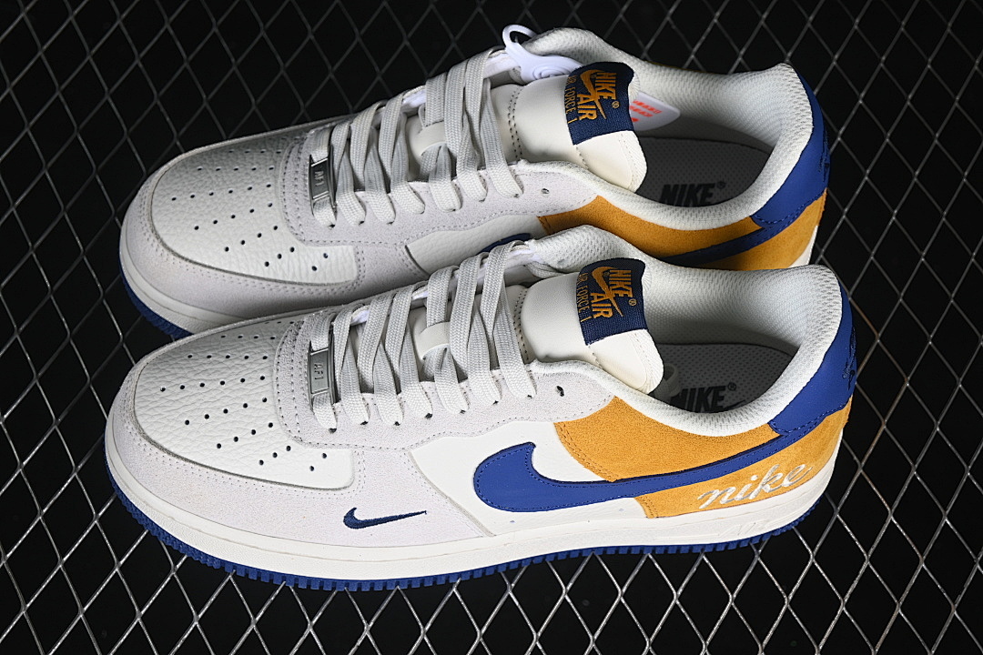 Nike [HF2794-100]-[AIR FORCE 1 07 LOW WHITE/GREY/BROWN/NAVY BLUE]-[WOMAN:36-39]-[MAN:40-45] - Image 11
