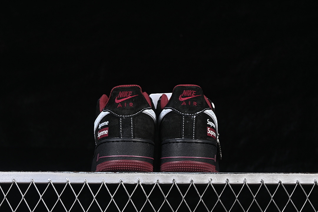 Nike [XZ6188-117]-[AIR FORCE 1 07 LOW CASUAL SHOES BLACK/WHITE/WINE RED]-[WOMAN:36-39]-[MAN:40-45] - Image 13