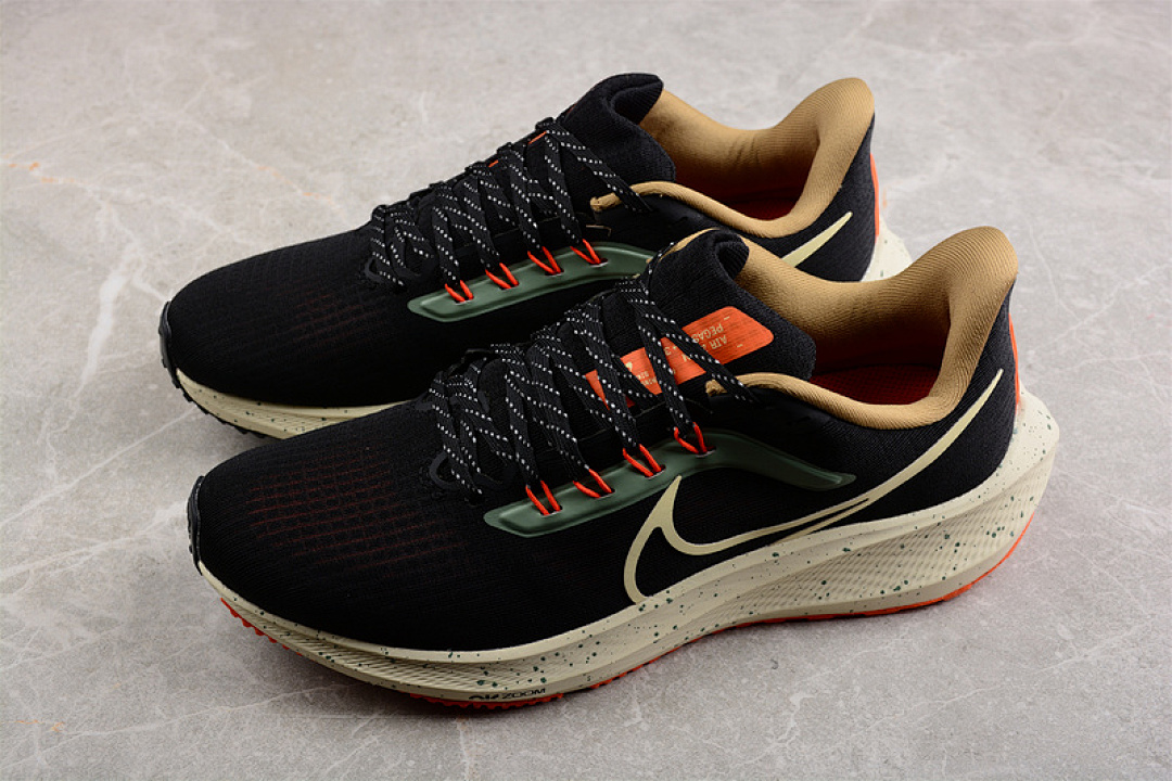 Nike [DX6039-071]-[AIR ZOOM PEGASUS 39 BLACK/COCONUT MILK/SAFETY ORANGE/ALABASTER]-[UNISEX:36-46] - Image 8