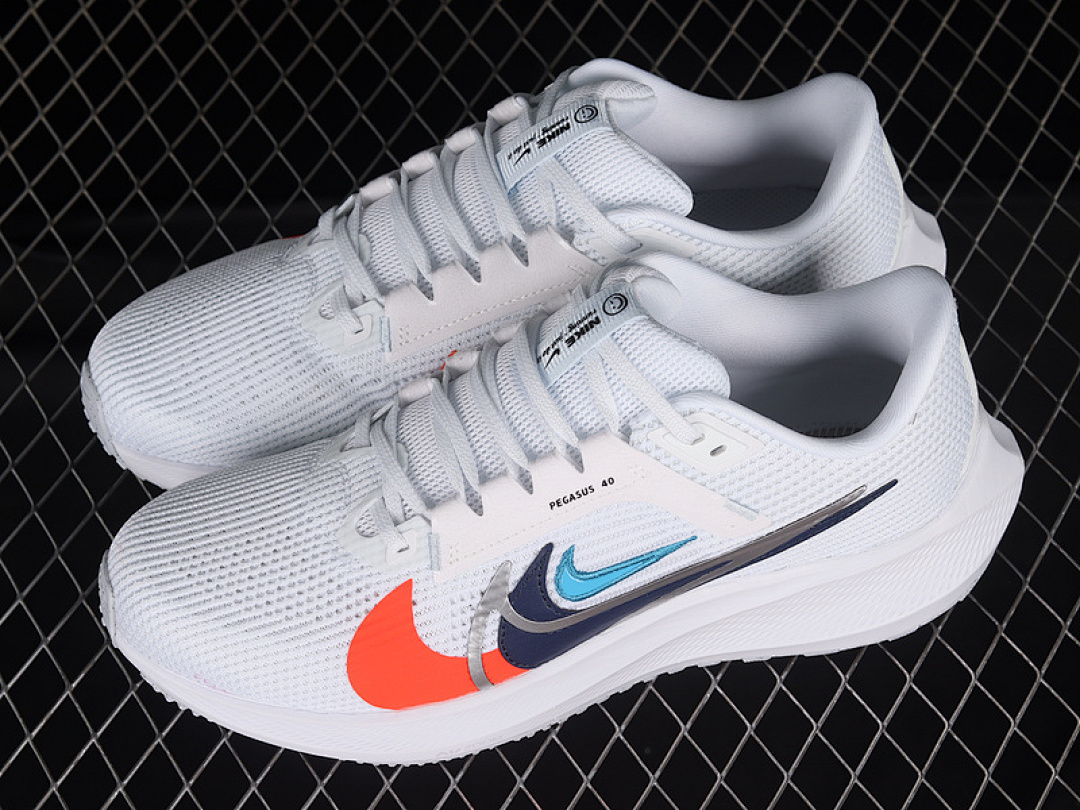Nike [FB7179-100]-[AIR ZOOM PEGASUS 40 WHITE/BLUE/ORANGE]-[WOMAN:36-39]-[MAN:40-46] - Image 2