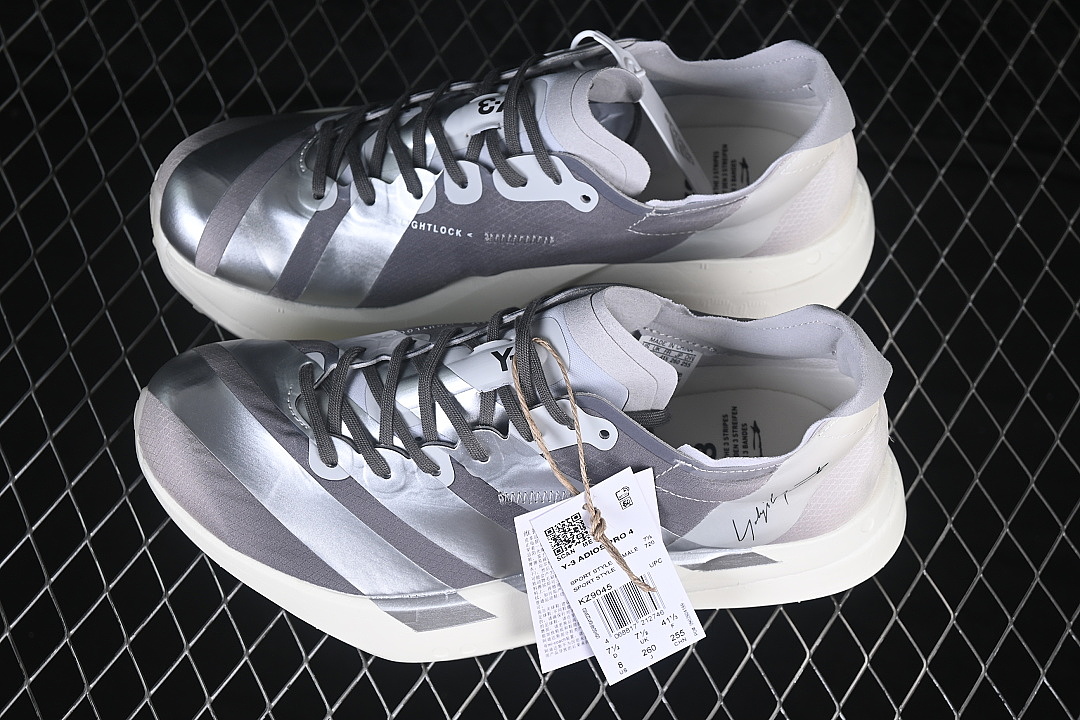 Adidas [KZ9045]-[ADIOS 4 M LIGHTWEIGHT RUNNING SHOES DARK GRAY/WHITE]-[WOMAN:39]-[MAN:40-46] - Image 10