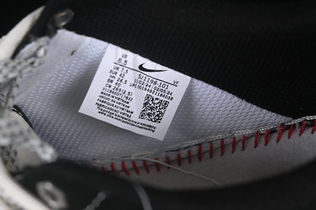 Nike [SJ1198-101]-[AIR FORCE 1 07 LOW WHITE/BLACK/GREY]-[WOMAN:36-39]-[MAN:40-45] - Image 6