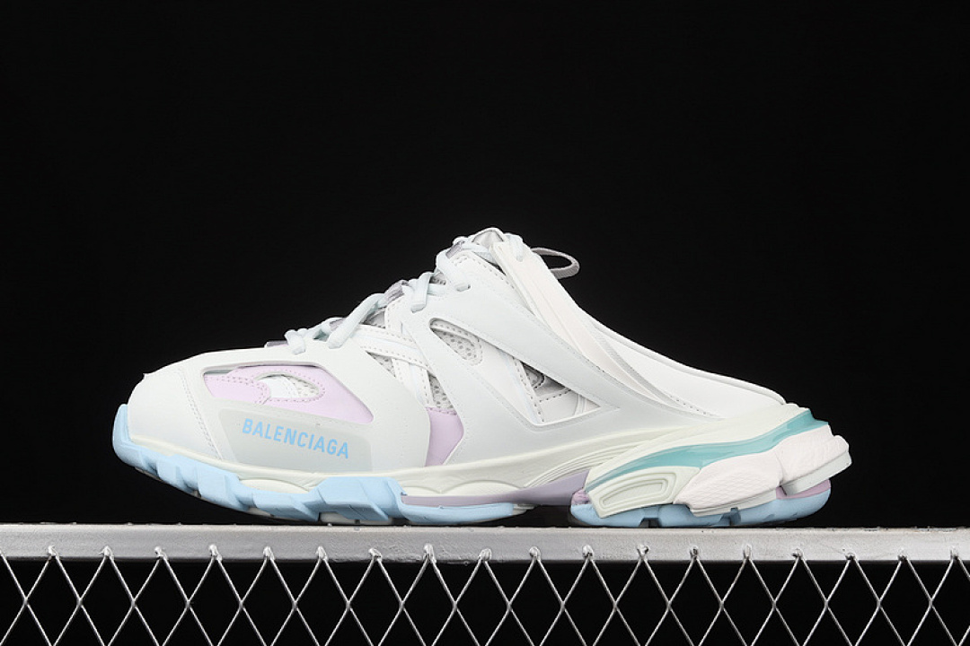 [W3AC49045]-[BA*LEN*CIAGA TRACK MULE WHITE/WHITE/BLUE]-[WOMAN:35-39]-[MAN:40-46], photo 1