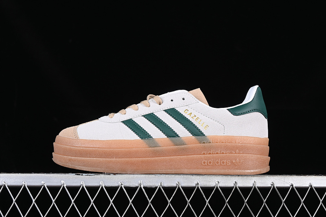 Adidas ORIGINALS GAZELLE BOLD WHITE/GREEN/BROWN · ID7056, photo 1