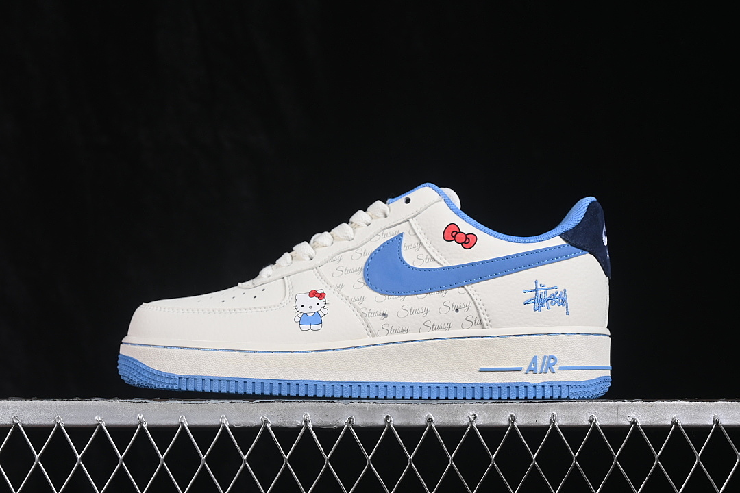 Nike Nike AIR FORCE 1 07 LOW CASUAL SNEAKERS WHITE/BLUE/WHITE · QZ6683-901, photo 1