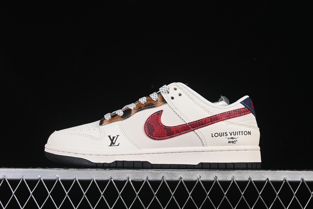 Unbranded [XS6089-627]-[DUNK LOW CASUAL SNEAKERS WHITE/BLACK/RED]-[WOMAN:36-39]-[MAN:40-45], photo 1