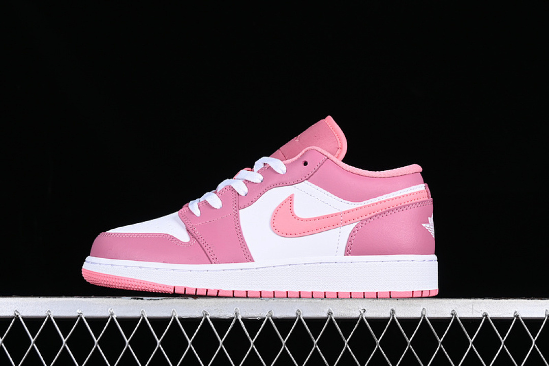 Jordan [553560-616]-[AIR JORDAN 1 LOW GS DESERT BERRY/CORAL CHALK/WHITE]-[WOMAN:35.5-40], photo 1