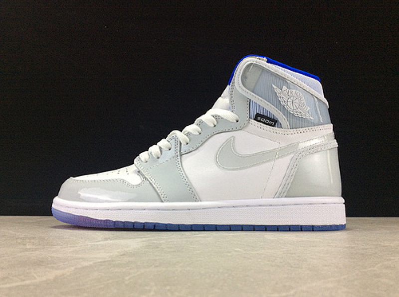 Jordan AIR Jordan 1 RETRO HIGH ZOOM WHITE/RACER BLUE-WHITE · CK6637-104, photo 1
