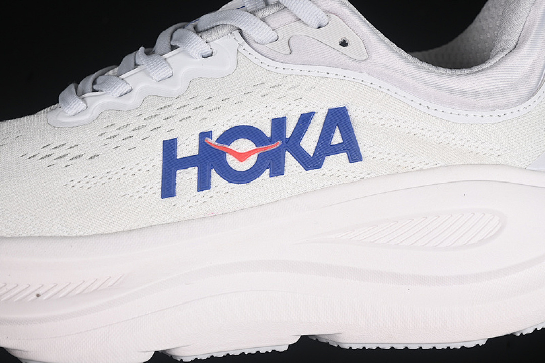 On Running [1162011 CYLT]-[HOKA ONE BONDI 9 WHITE/GREY/BLUE]-[WOMAN:36-39]-[MAN:40-45] - Image 8