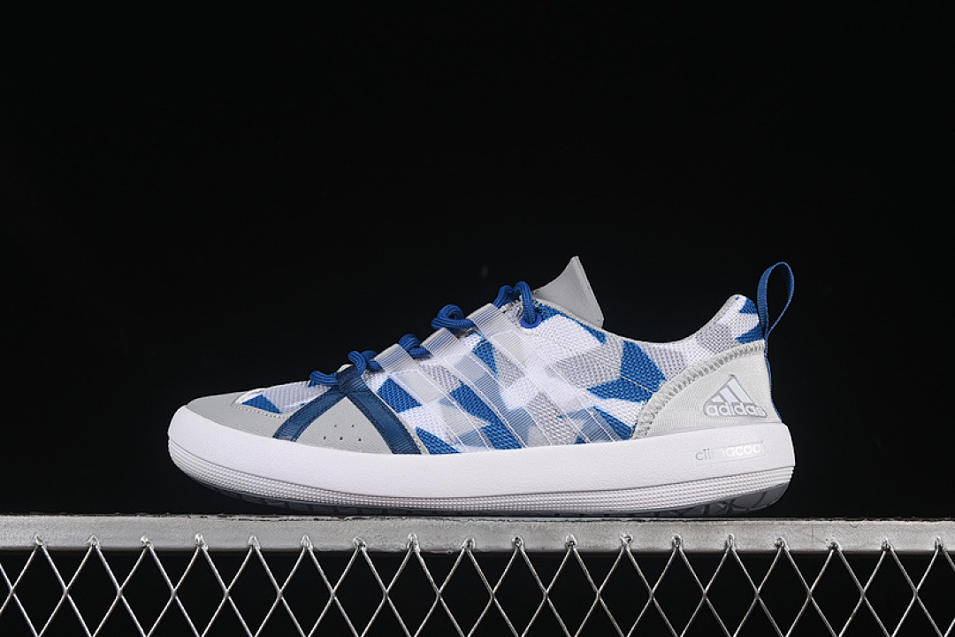 Christian Louboutin [BA8395]-[CLIMACOOL BOAT LACE GRAPHIC WHITE/GREY/BLUE]-[WOMAN:36-39]-[MAN:40-45], photo 1