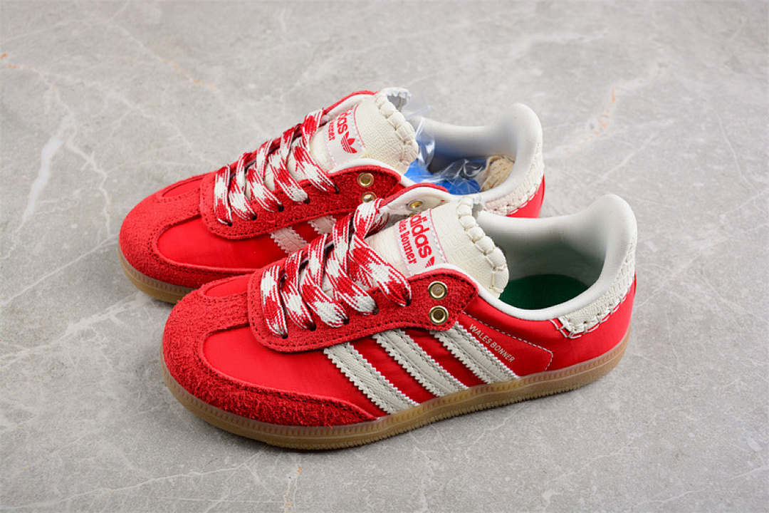Adidas [GY6612]-[WALES BONNER X SAMBA COLLEGIATE ORANGE/ECRU TINT/COLLEGIATE ORANGE]-[SIZE:28-35] - Image 6