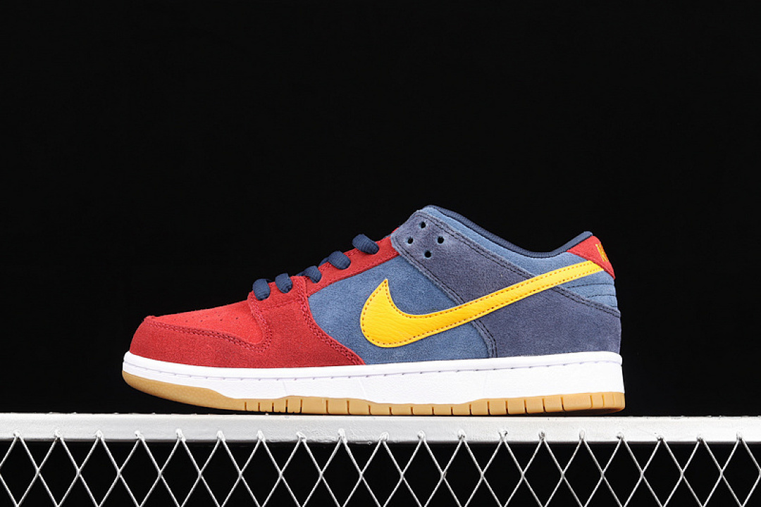 Nike Nike [DJ0606-400]-[SB DUNK LOW BARCELONA CATALONIA RED/DARK BLUE/YELLOW]-[WOMAN:36-39]-[MAN:40-47.5], photo 1