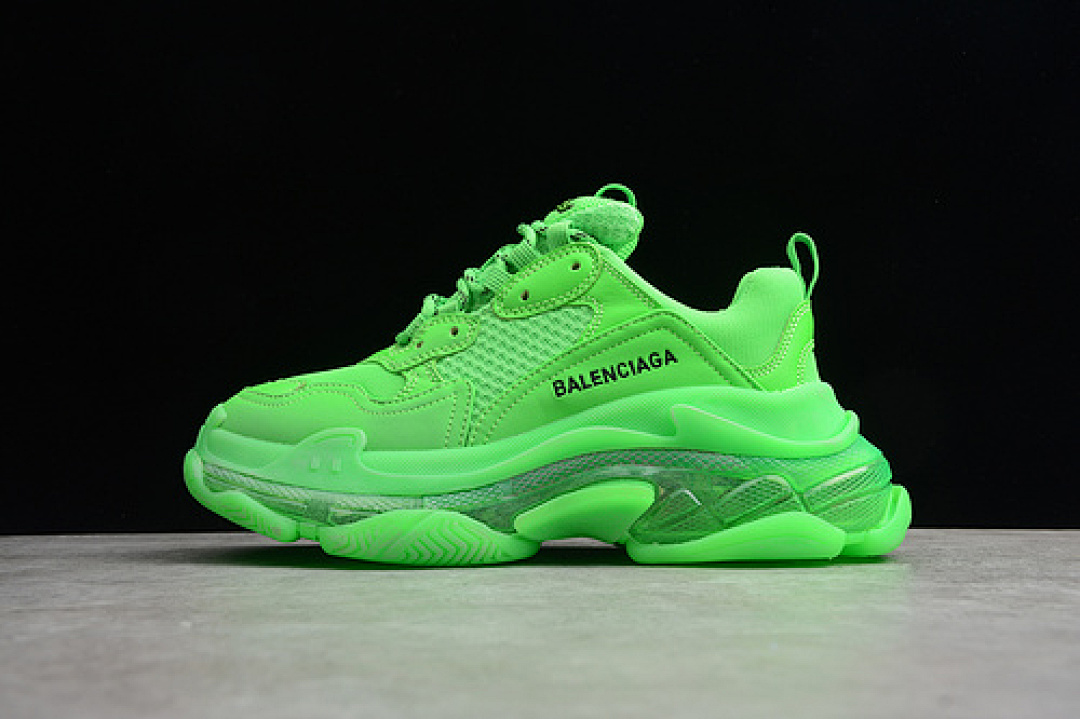 Unbranded [161-158-174]-[ECBA801084B]-[TRIPLE S SNEAKER DADSHOE FLUORESCENT GREEN]-[UNISEX:35-45], photo 1