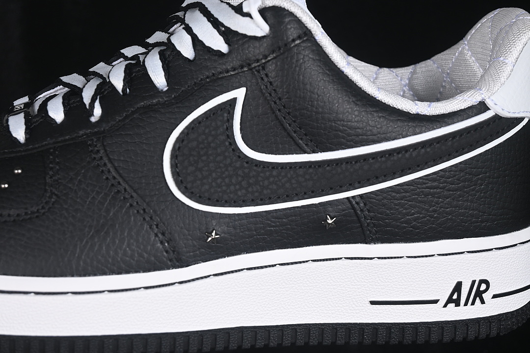 Nike [IM6643-010]-[AIR FORCE 1 07 LOW CASUAL SNEAKERS BLACK/WHITE]-[WOMAN:36-39]-[MAN:40-45] - Image 7
