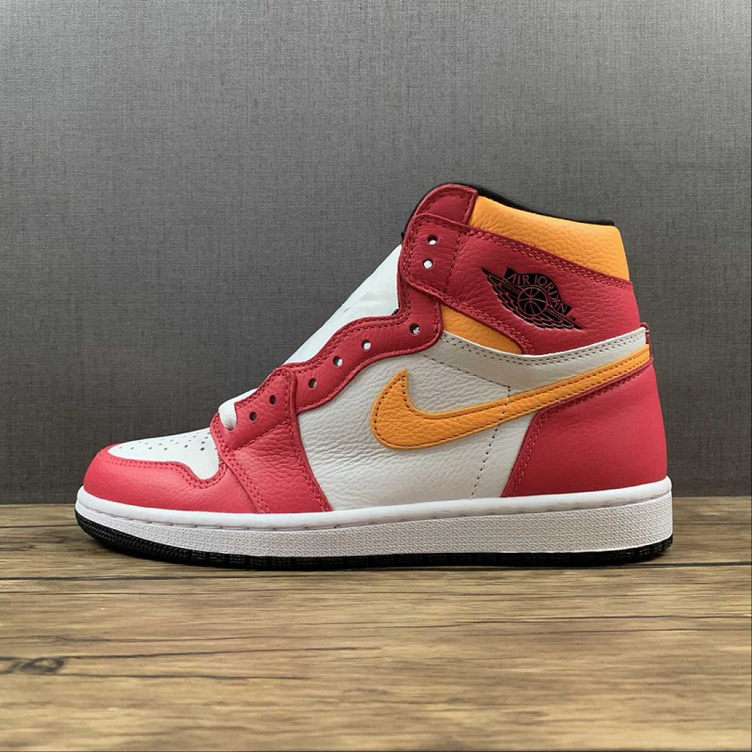 Jordan [555088-603]-[AIR JORDAN 1 RETRO HIGH OG LIGHT FUSION RED/WHITE/LASER ORANGE/BLACK], photo 1