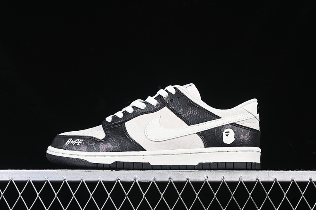 Bape Nike Bape [DJ2024-053]-[SB DUNK LOW BAPE WHITE/BLACK]-[WOMAN:36-39]-[MAN:40-45], photo 1