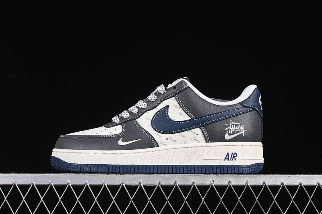 Nike [XS1958-519]-[AIR FORCE 1 07 LOW WHITE/GREY/BLUE]-[WOMAN:36-39]-[MAN:40-45], photo 1